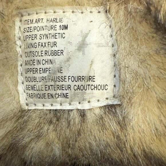 Aquatherm Boots Santana Canada Faux Fur Winter Boot Women’s Size 10 Brown EUC - Picture 11 of 11